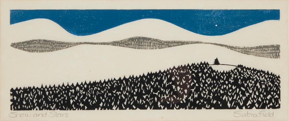SABRA FIELD (B. 1935), "SNOW AND