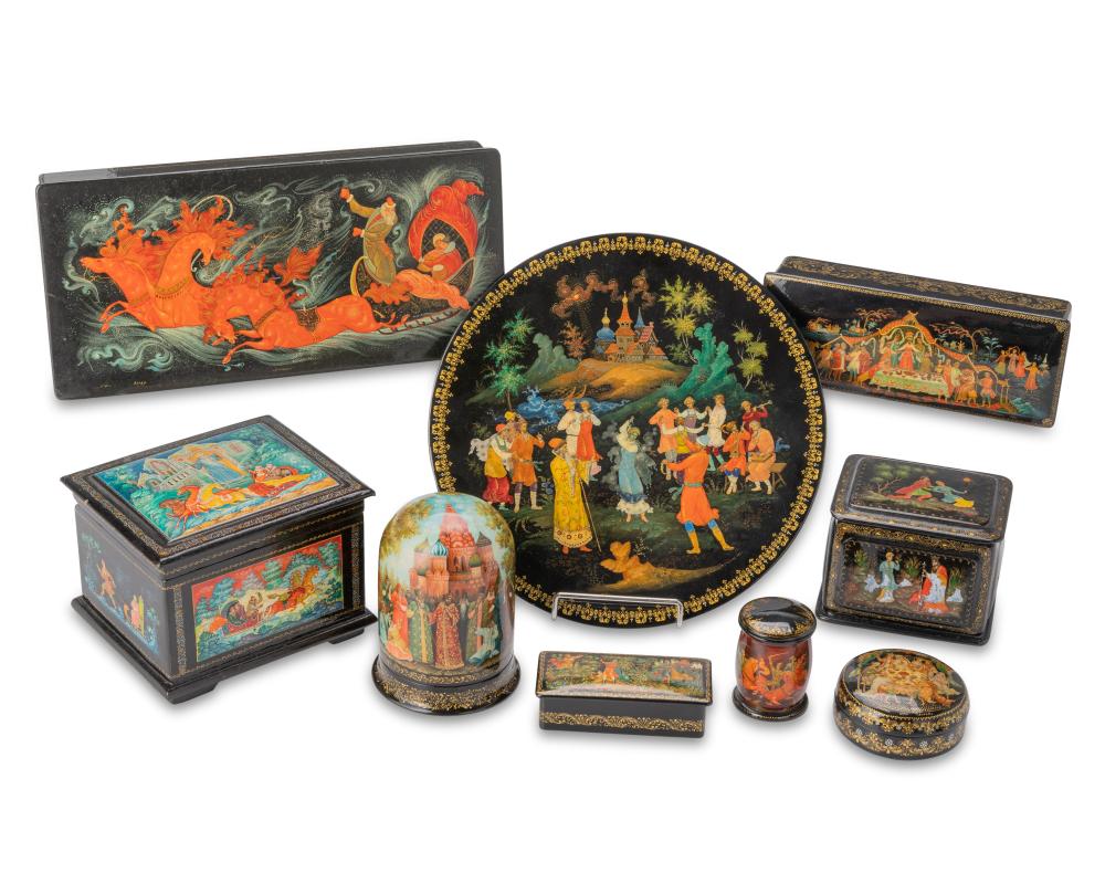 A COLLECTION OF RUSSIAN PALEKH