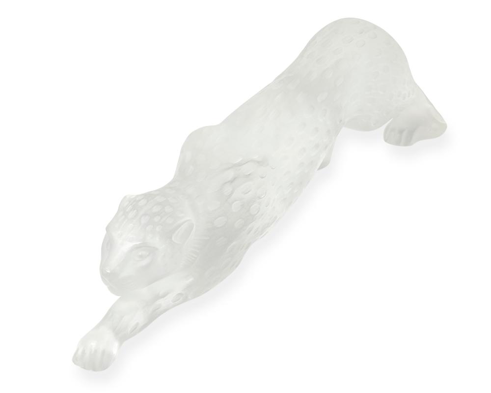 A LALIQUE ZEILA PANTHER CRYSTAL 2ee875