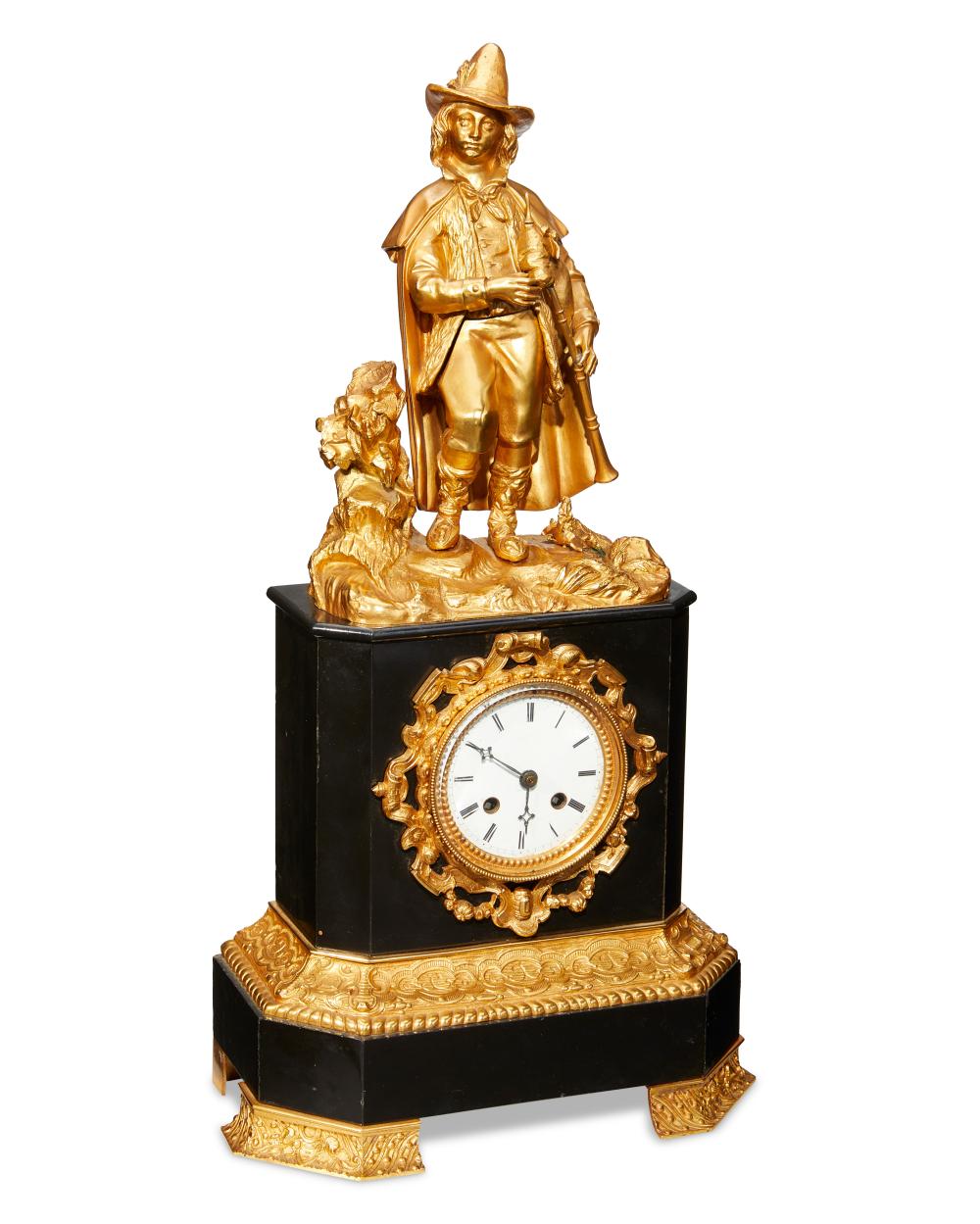 A CONTINENTAL GILT BRONZE MANTEL 2ee87d