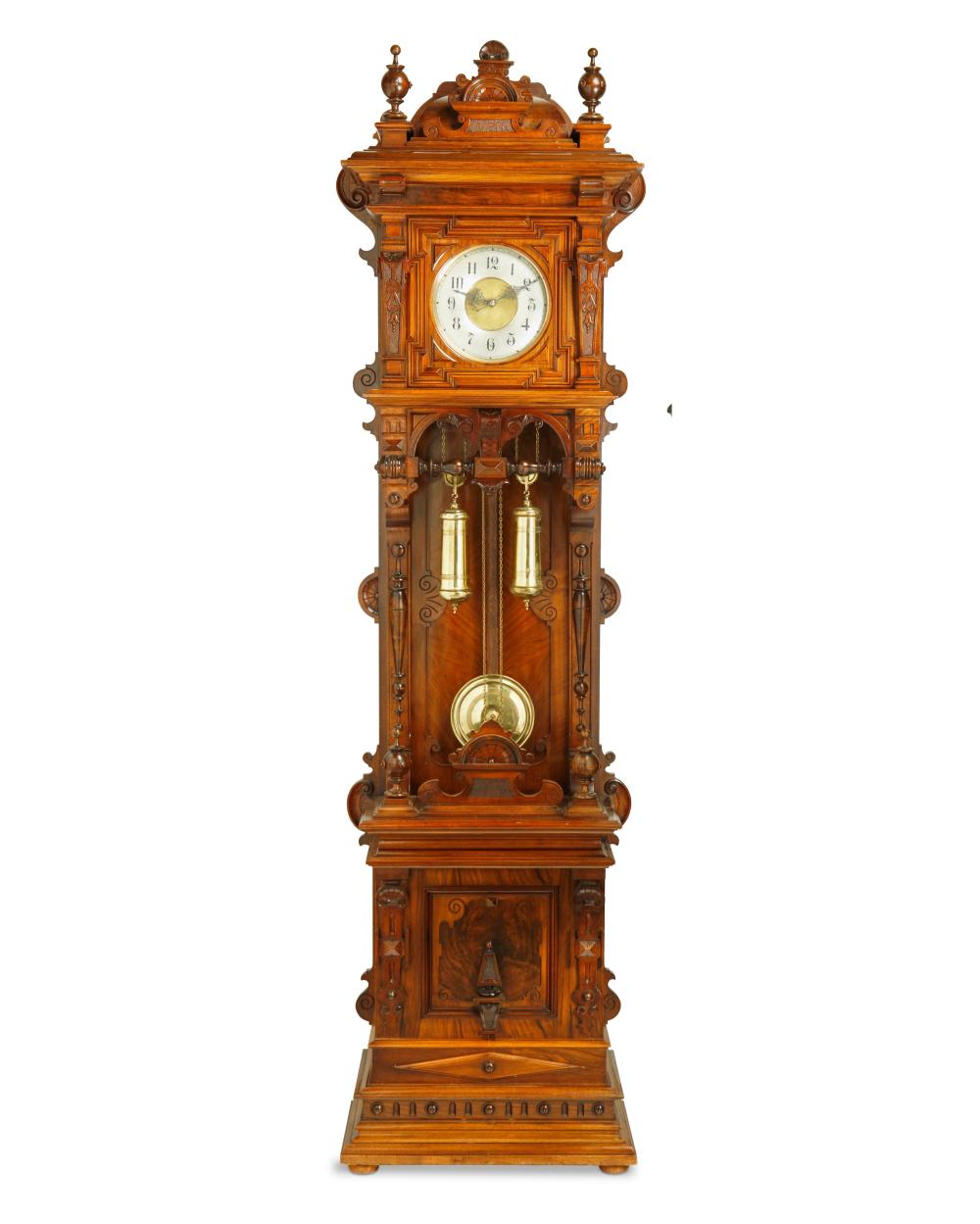 A GERMAN RENAISSANCE REVIVAL TALL CASE