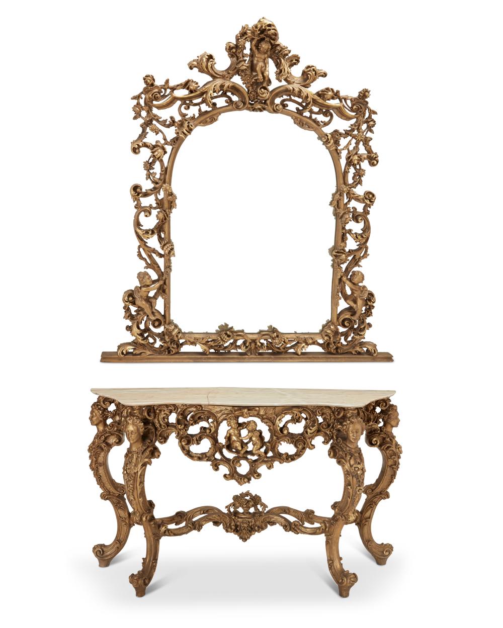 AN ITALIAN ROCOCO STYLE CONSOLE 2ee950