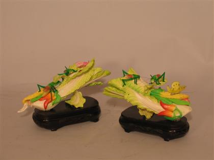 Two simulated ivory cabbage models