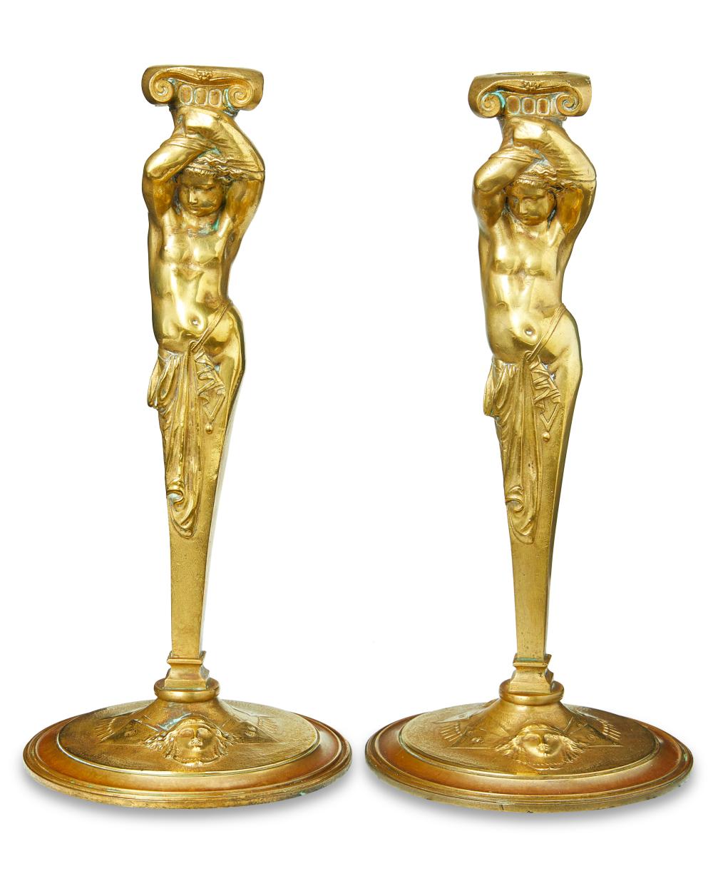 A PAIR OF CLASSICAL-STYLE FIGURAL