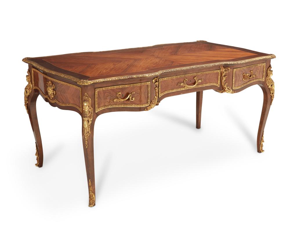 A LOUIS XV-STYLE BUREAU PLATA Louis