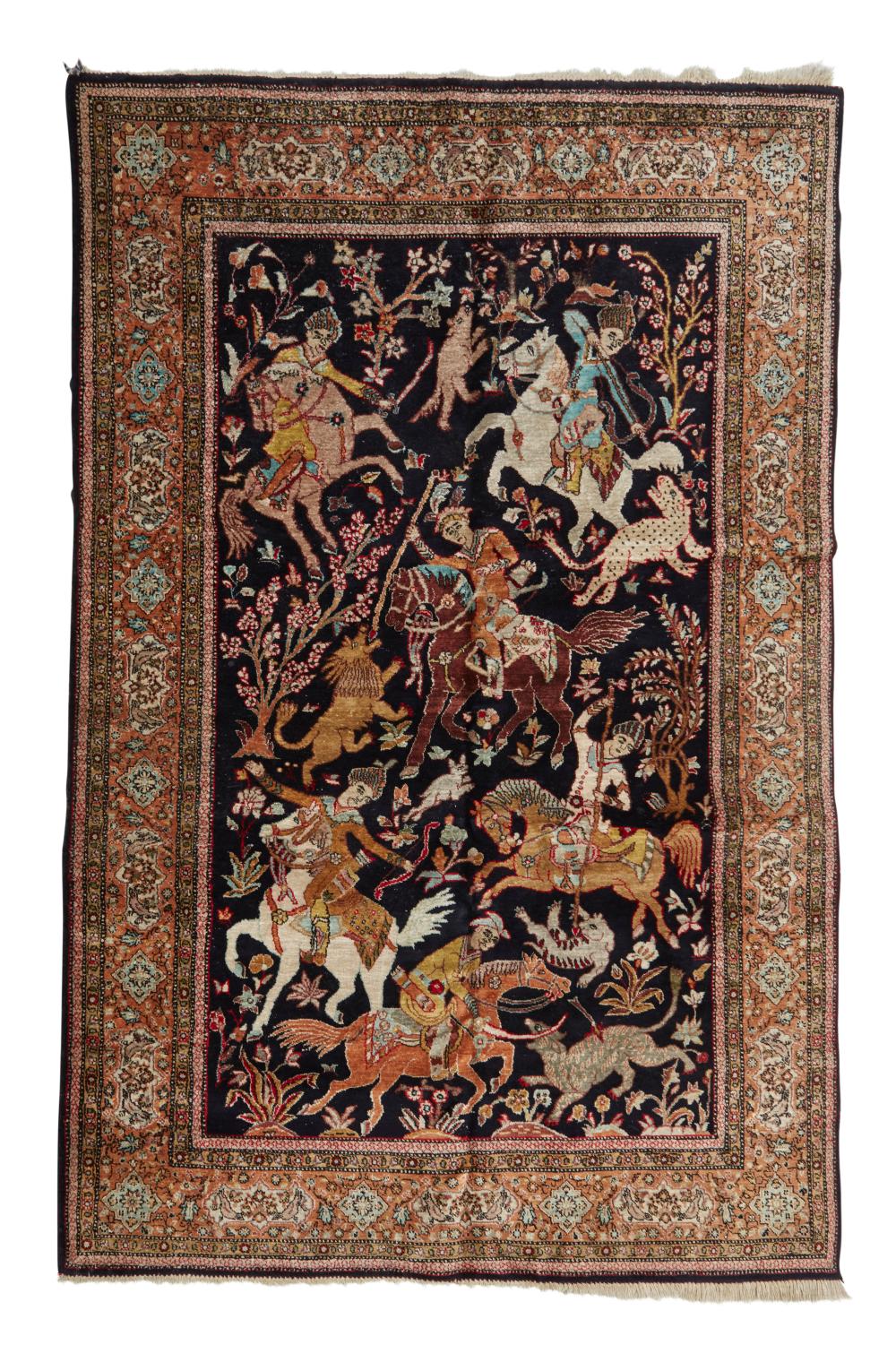 A PERSIAN PICTORIAL RUGA Persian 2ee9b1