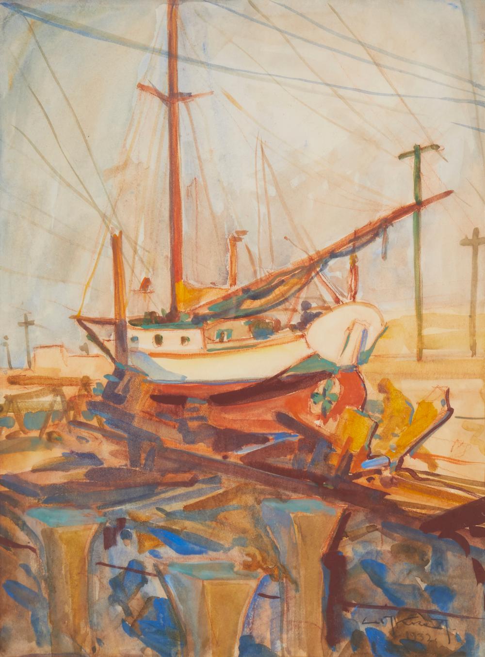 EMIL KOSA JR 1903 1968 SAILBOAT 2ee9fe