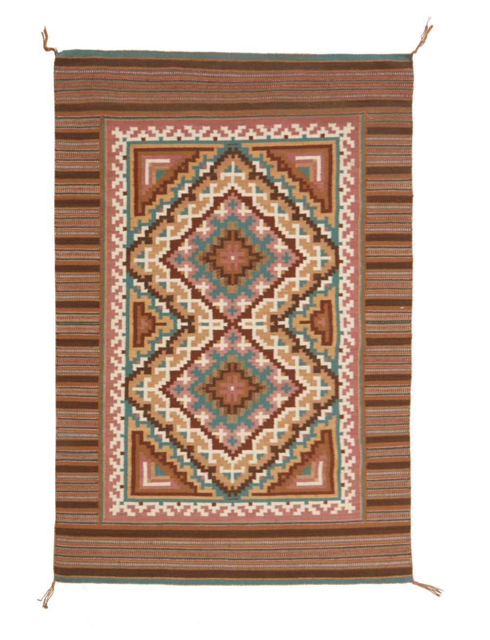 A NAVAJO BURNTWATER STYLE TEXTILEA