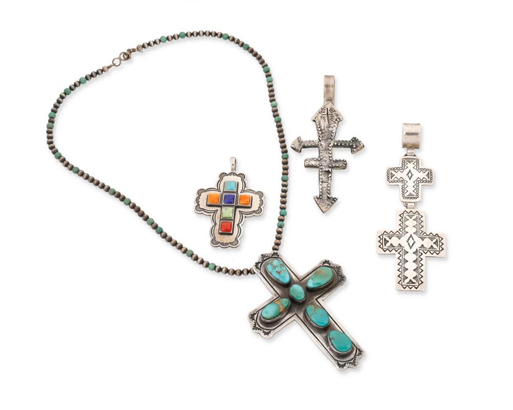 A GROUP OF SOUTHWEST-STYLE CROSS