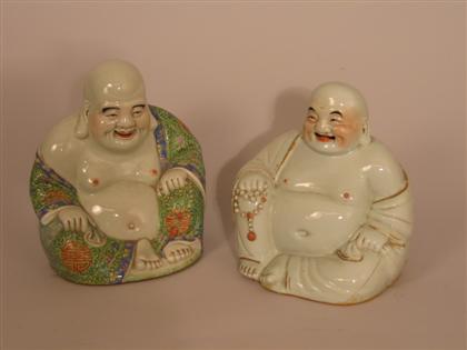 Pair of Chinese ceramic buddhas  4b121