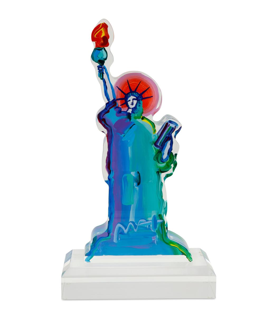 PETER MAX B 1937 STATUE OF 2eeb7a