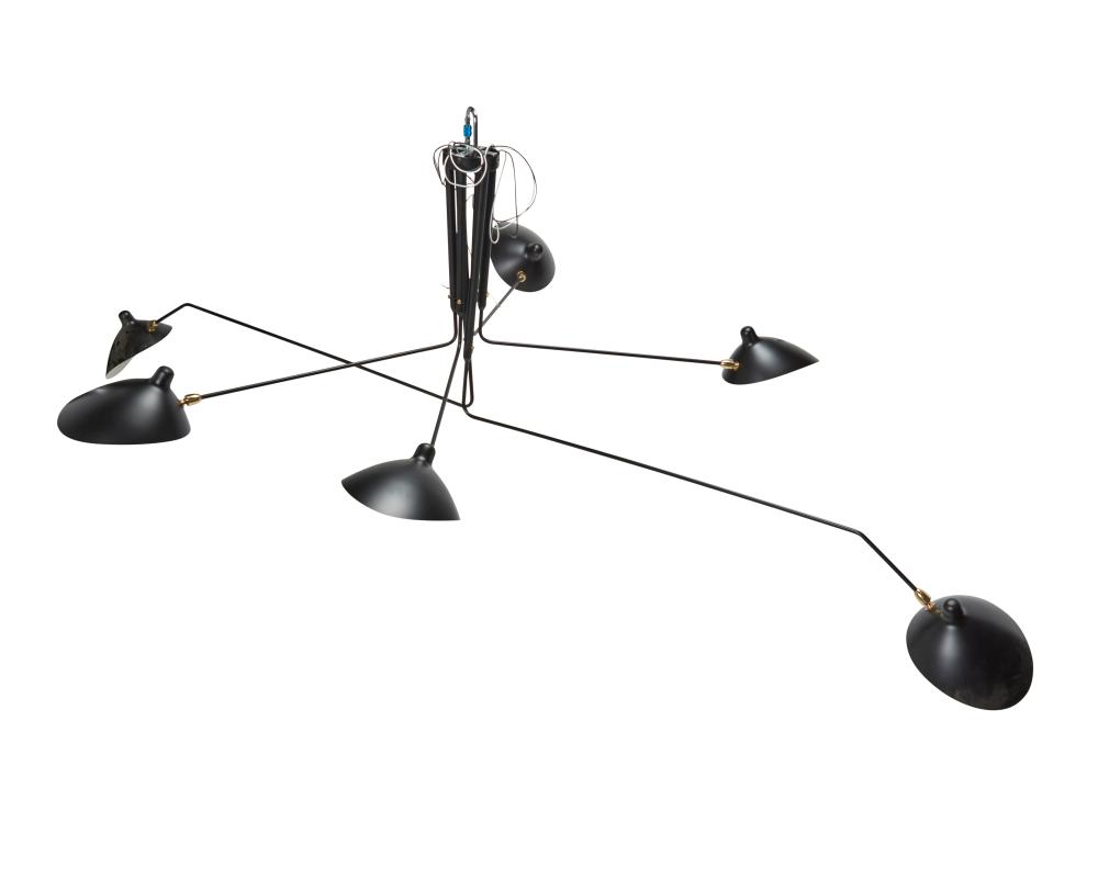 A SERGE MOUILLE STYLE CEILING LAMPA 2eebfc
