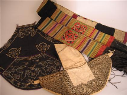 Four Tibetan textiles