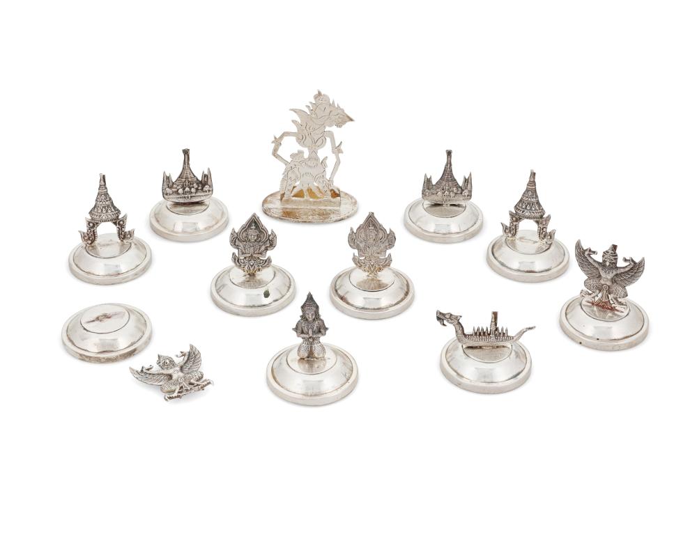 A GROUP OF THAI STERLING SILVER 2eed7b