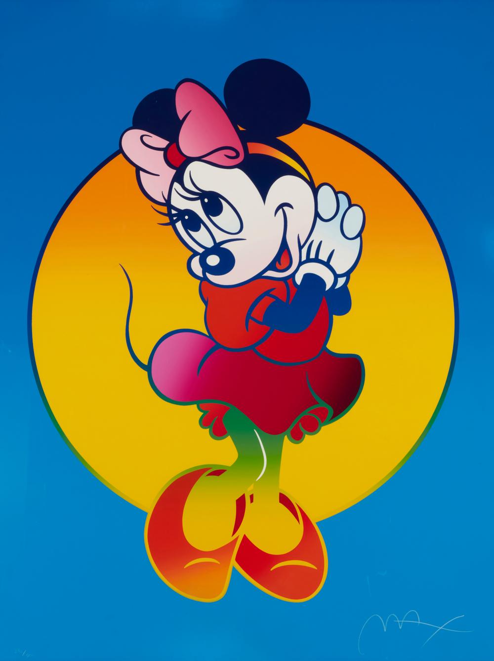 PETER MAX (B.1937), MINNIE MOUSE,