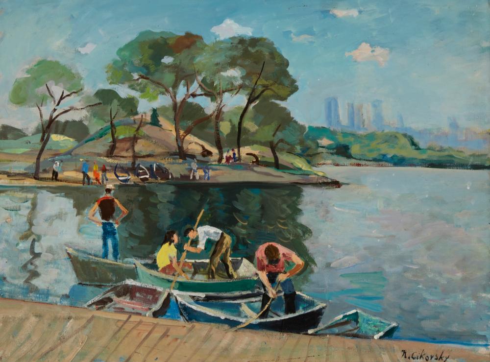 NICOLAI CIKOVSKY (1894-1984), "BOATING