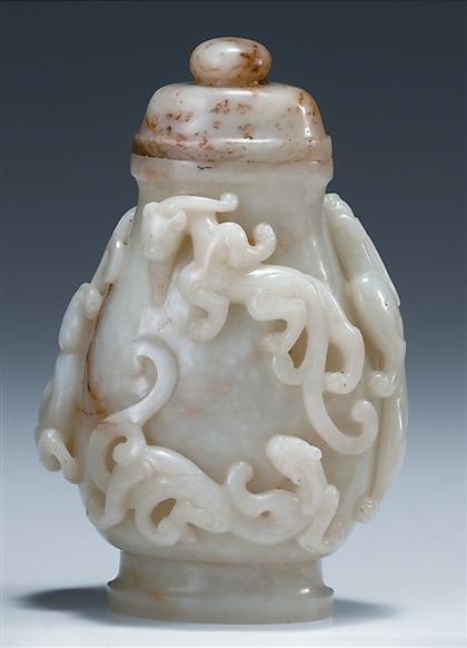 Chinese celadon jade archaic style  4b184