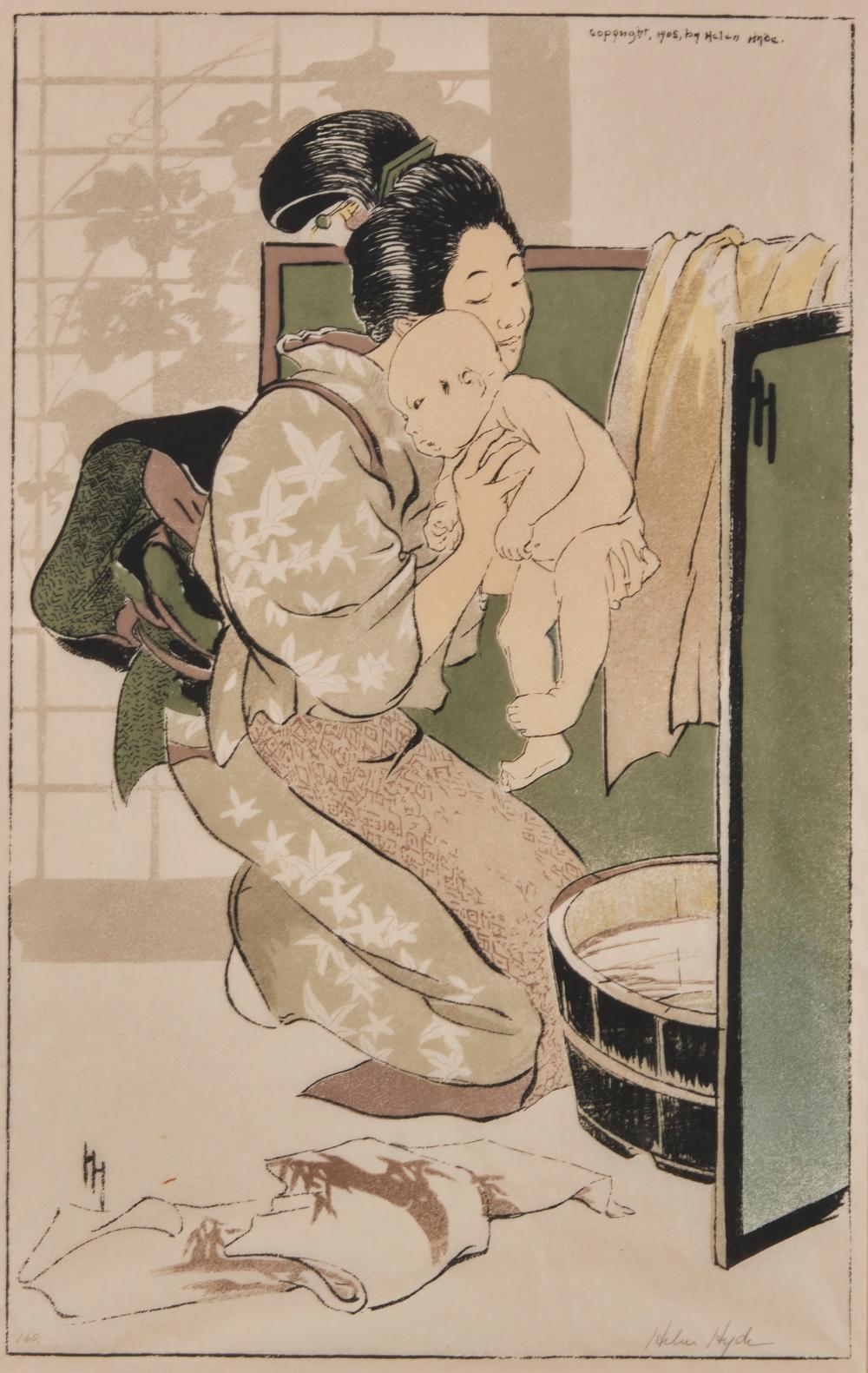 HELEN HYDE (1868-1919), "THE BATH,"