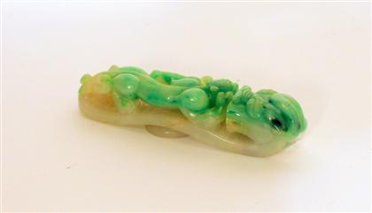 Chinese jadeite belt-hook    Of