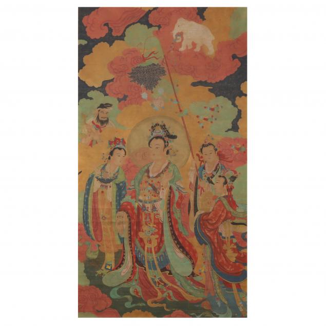 A CHINESE PAINTING OF THE GODDESS 2ef0c6