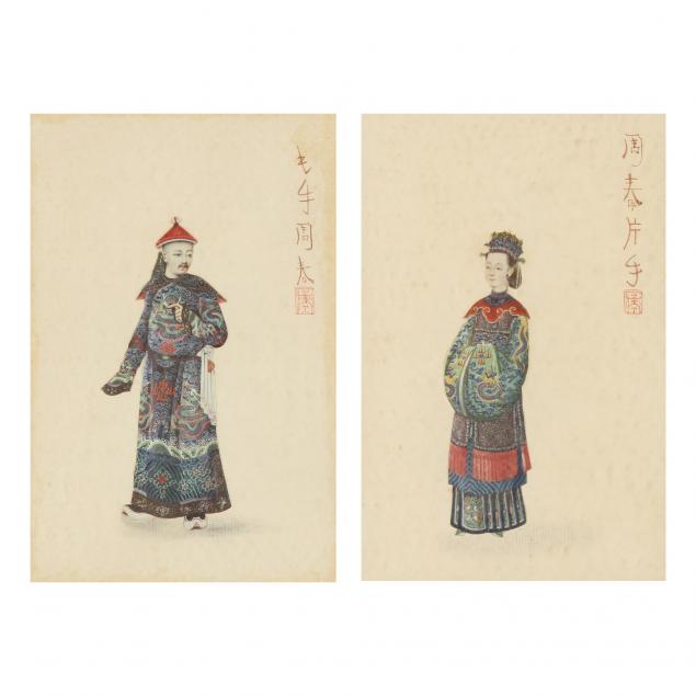 A PAIR OF CHINESE WORKS ON PAPER 2ef0cf