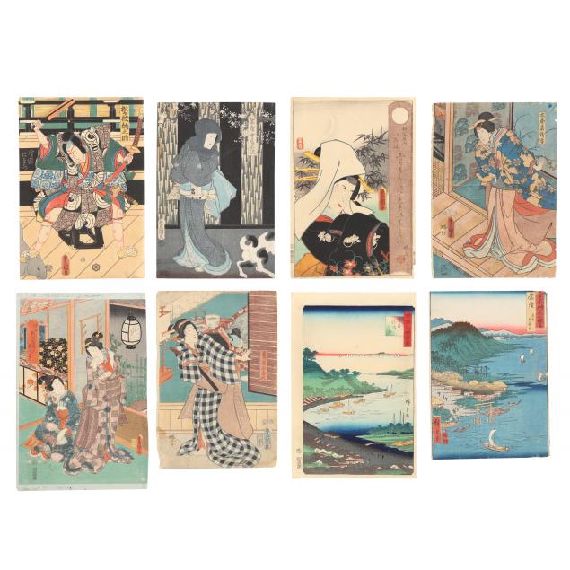 COLLECTION OF EIGHT EDO PERIOD 2ef0e0