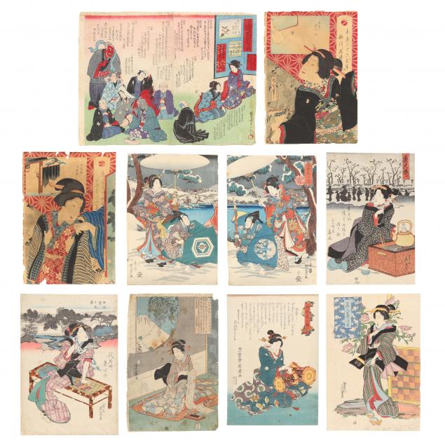 COLLECTION OF ELEVEN JAPANESE WOODBLOCK 2ef0e2