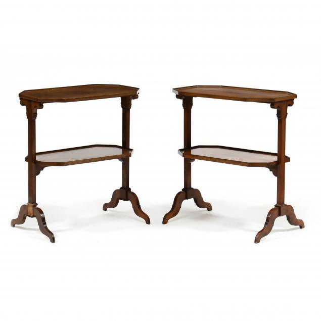 PAIR OF GEORGIAN STYLE TWO TIERED