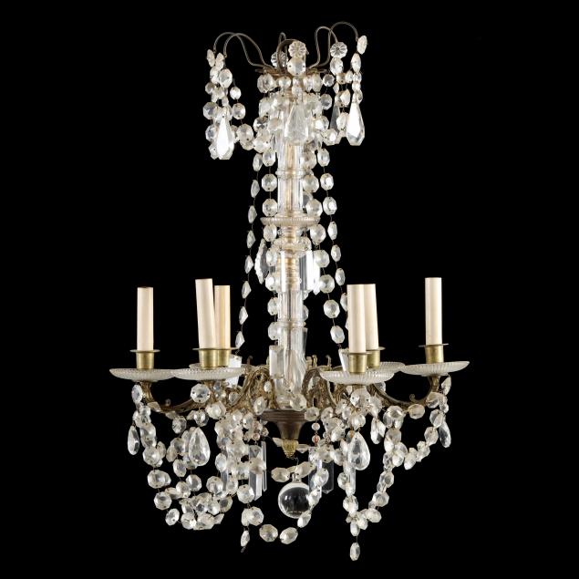 BACCARAT STYLE DROP PRISM CHANDELIER