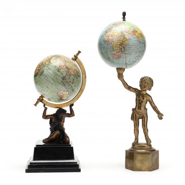 TWO 5 1/2 INCH TERRESTRIAL ATLAS