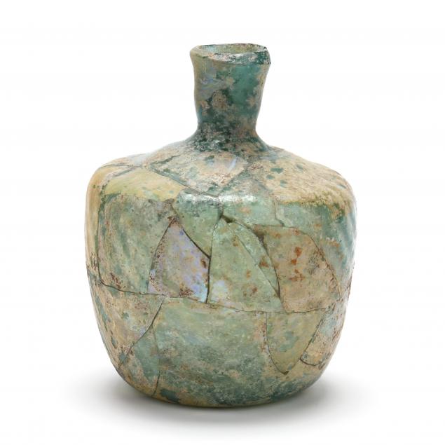 LARGE ROMAN STYLE GLASS BOTTLE