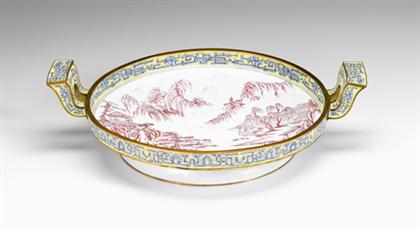 Large Chinese puce Canton enameled 4b1e0