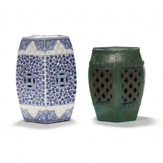 TWO CONTEMPORARY CHINESE POTTERY