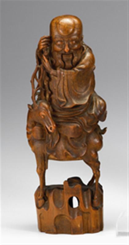 Large and fine Chinese bamboo figure 4b1e9