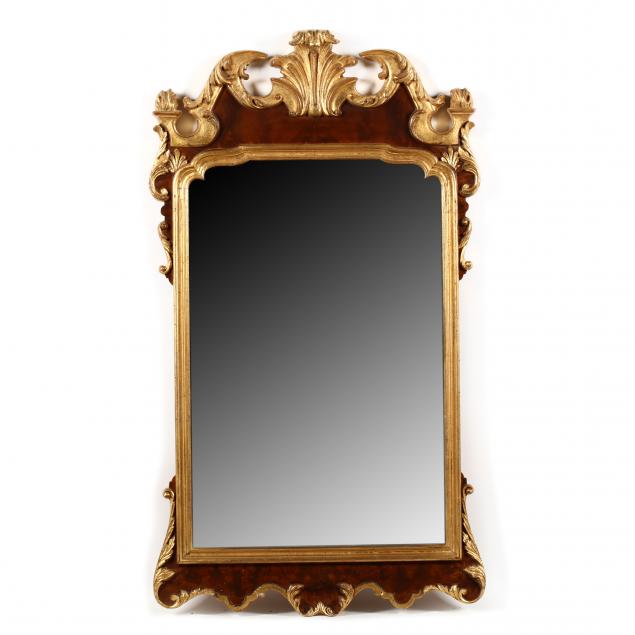 LABARGE, ITALIAN CARVED AND GILT MIRROR