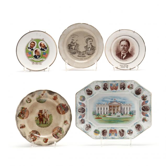 FIVE AMERICAN POLITICAL PORCELAINS 2ef3a7