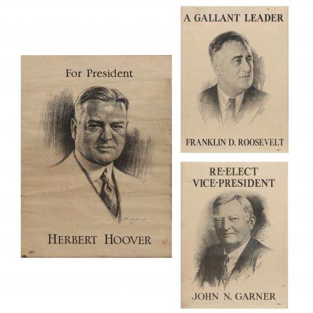 CAMPAIGN POSTERS FOR HERBERT HOOVER 2ef3bd