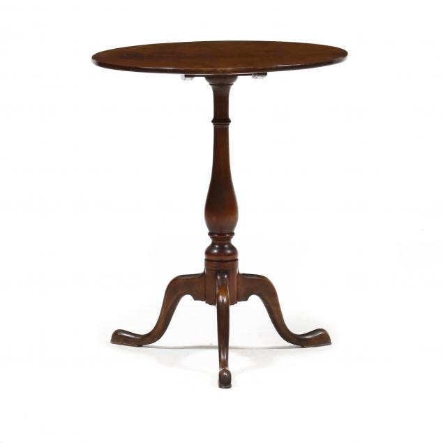LATE FEDERAL CHERRY TILT TOP CANDLESTAND 2ef3db