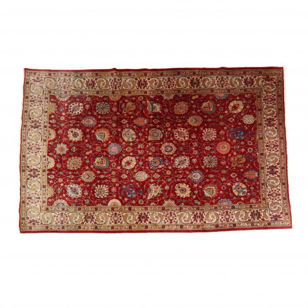 PERSIAN ROOM SIZE CARPET Red field 2ef3f3