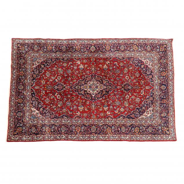 KASHAN CARPET Red field with diamond shaped 2ef3f5