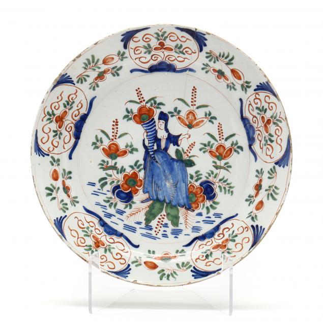 DUTCH DELFT POLYCHROME CHARGER  2ef417