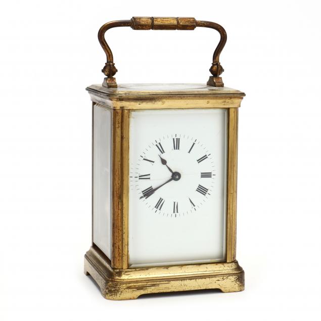 FRENCH BRASS CARRIAGE CLOCK Early