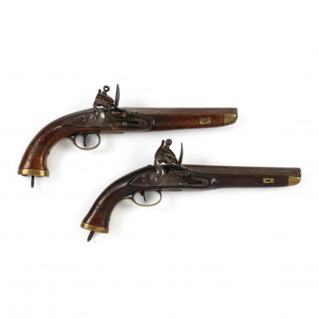 NEAR PAIR OF BELGIAN FLINTLOCK 2ef483