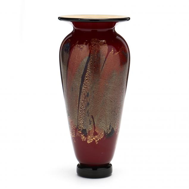 NOUROT, ART GLASS VASE 1999, blown