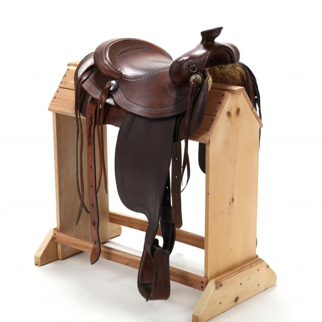 VINTAGE BOYT WESTERN ROPING SADDLE