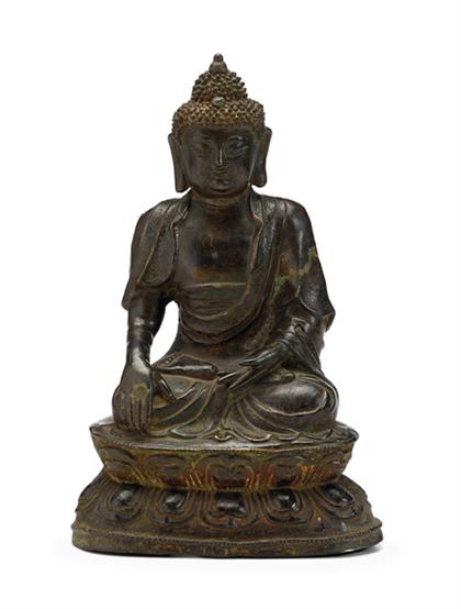 Large Chinese Ming bronze buddha  4b248