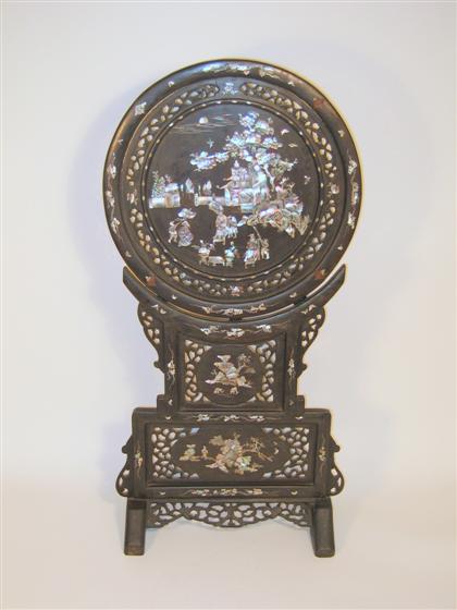 Large Chinese mother of pearl inlaid 4b25c