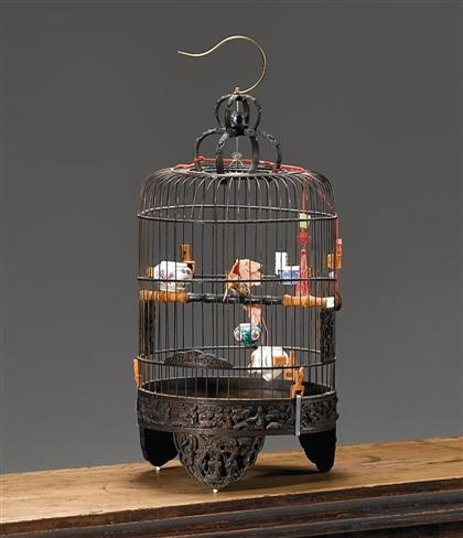 Chinese bamboo birdcage late 4b25f