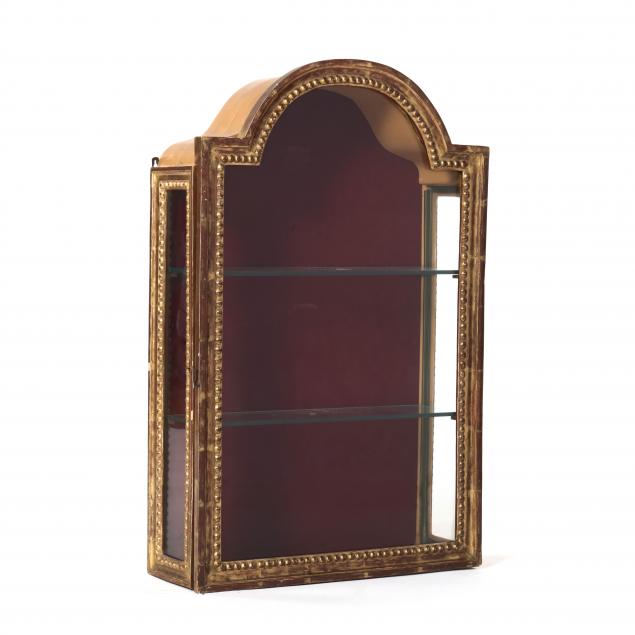 GILTWOOD WALL MOUNT DISPLAY CABINET