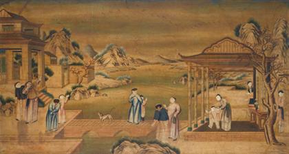 Fine and large Chinese export painting 4b282